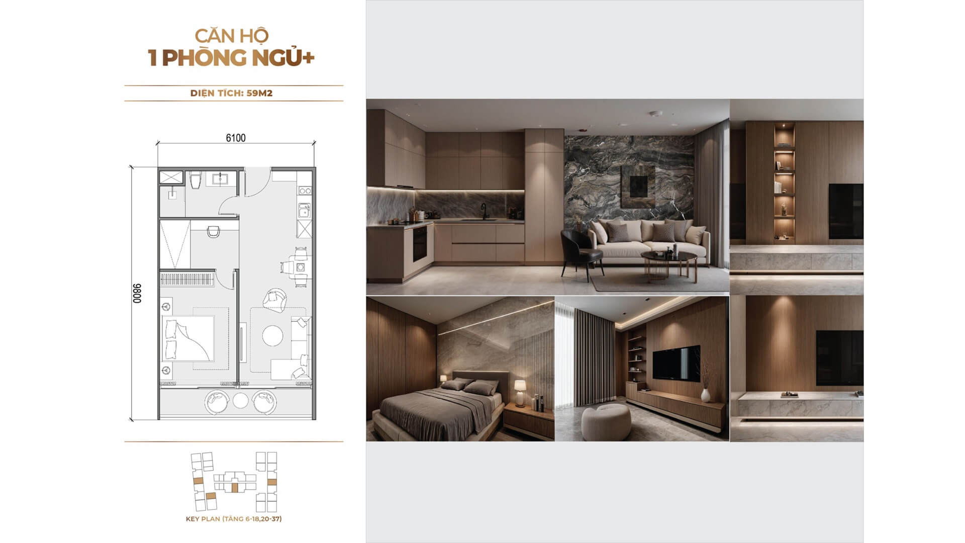 thiết kế căn hộ 1 phòng ngủ+ dự án sunshine legend city hưng yên