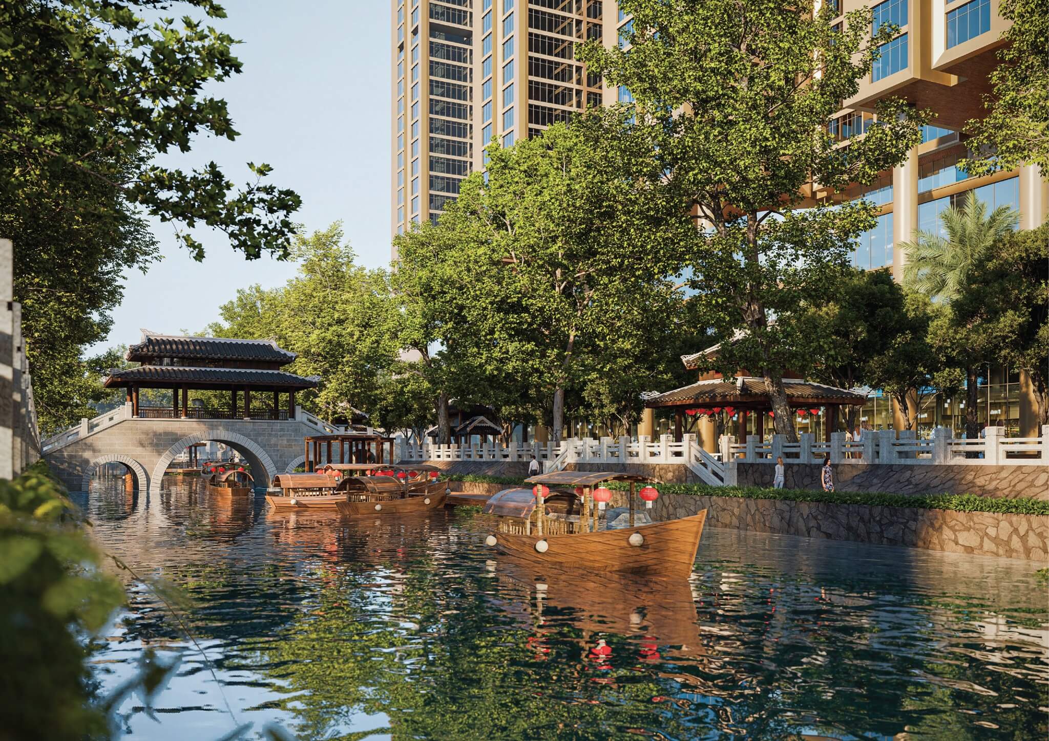 dòng sông di sản tại sunshine legend city hưng yên