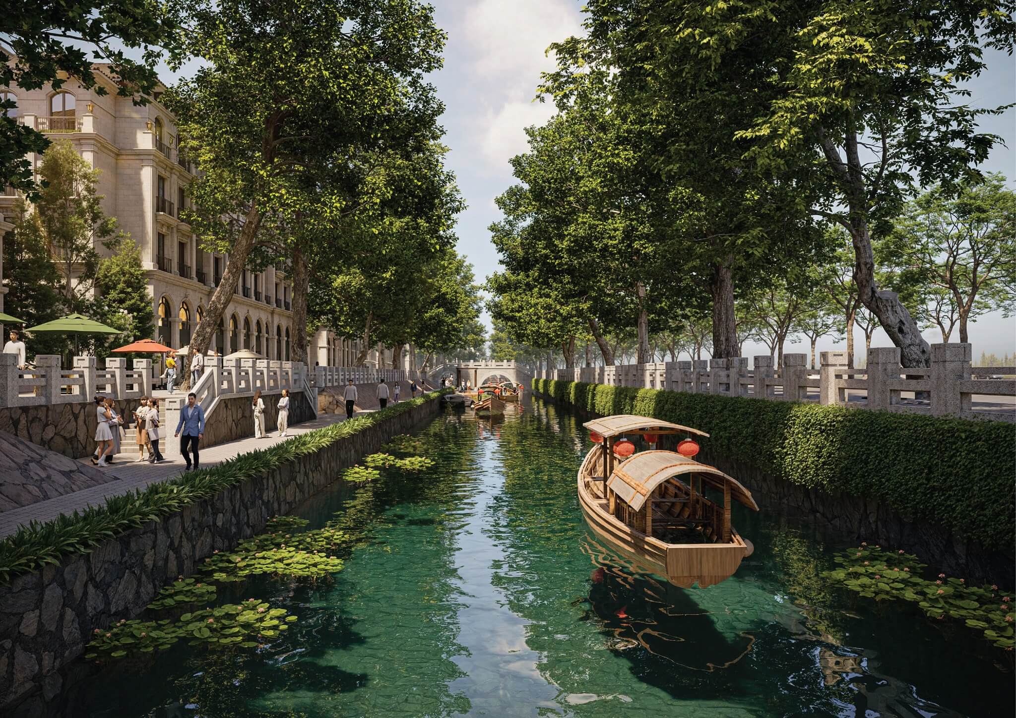 dòng sông di sản tại sunshine legend city hưng yên