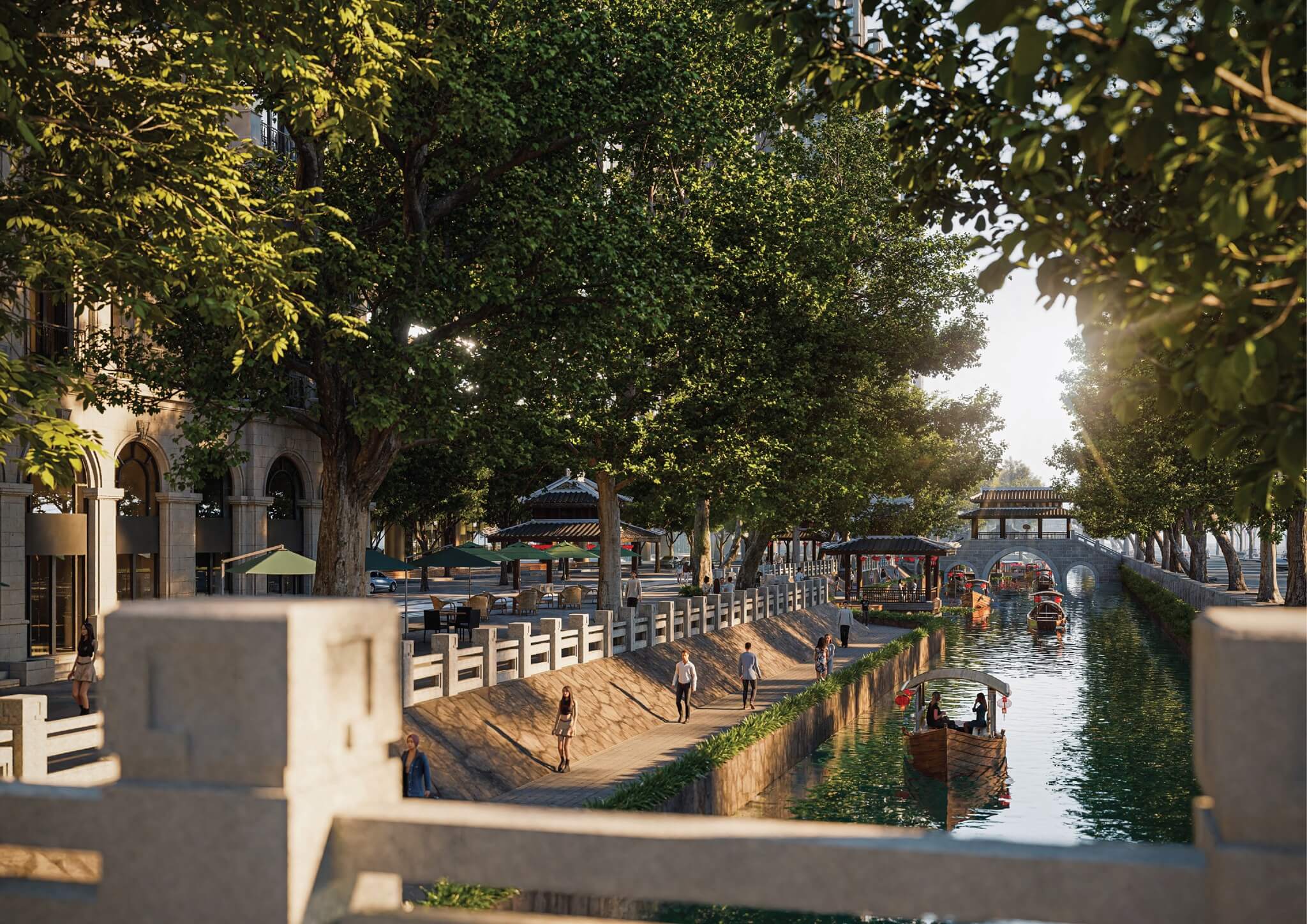 dòng sông di sản tại sunshine legend city hưng yên