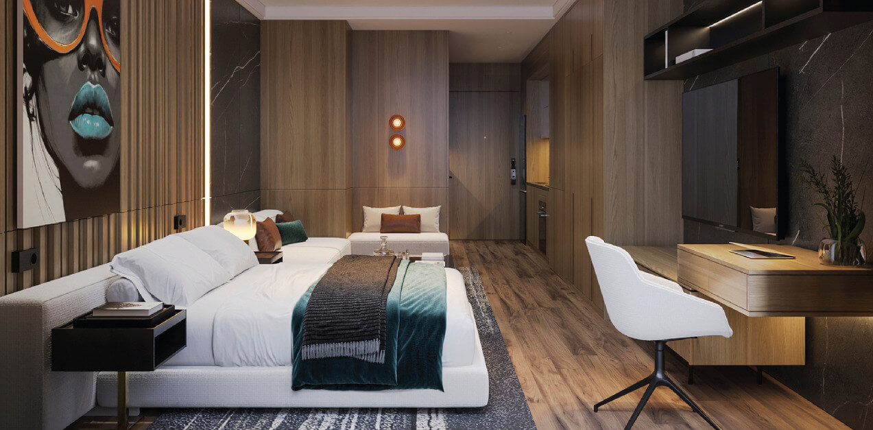 nội thất căn hộ 2 ngủ dự án sunshine legend city hưng yên