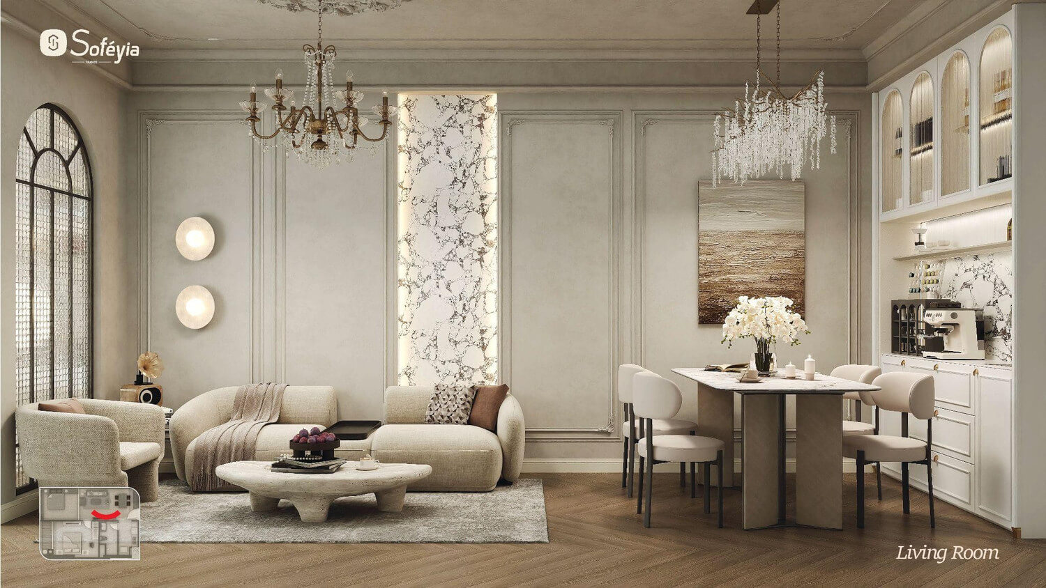 nội thất căn hộ sunshine legend city hưng yên