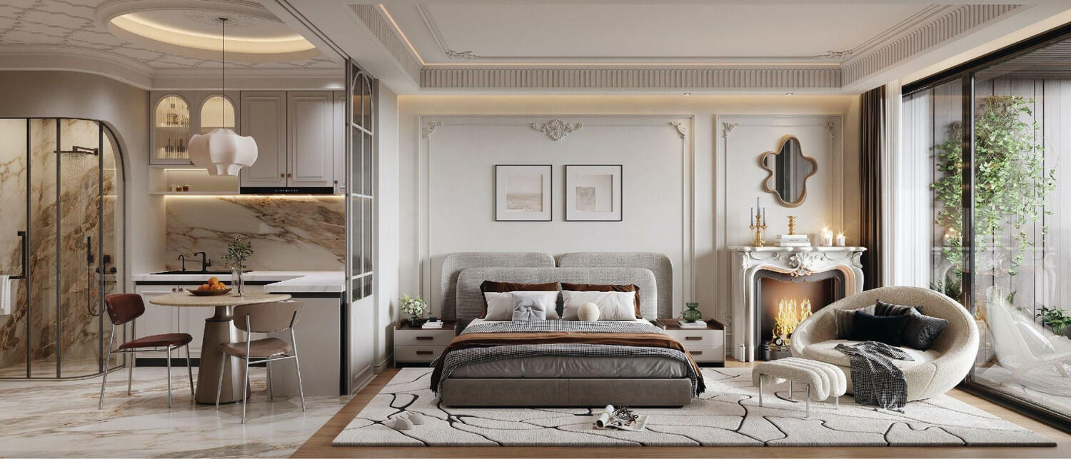 nội thất căn hộ sunshine legend city hưng yên